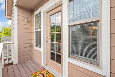 a view of front door of house