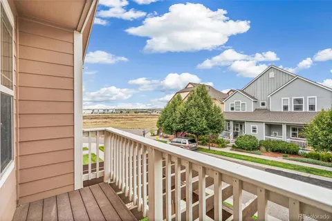 a view of a house with a balcony