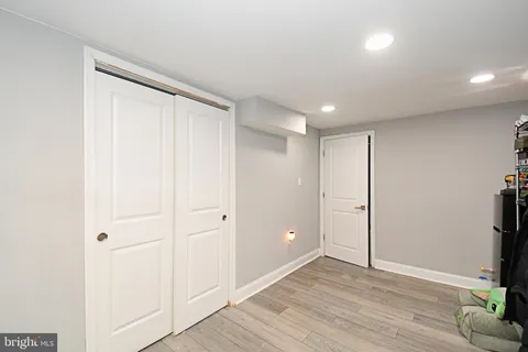 a bathroom with a shower and toilet