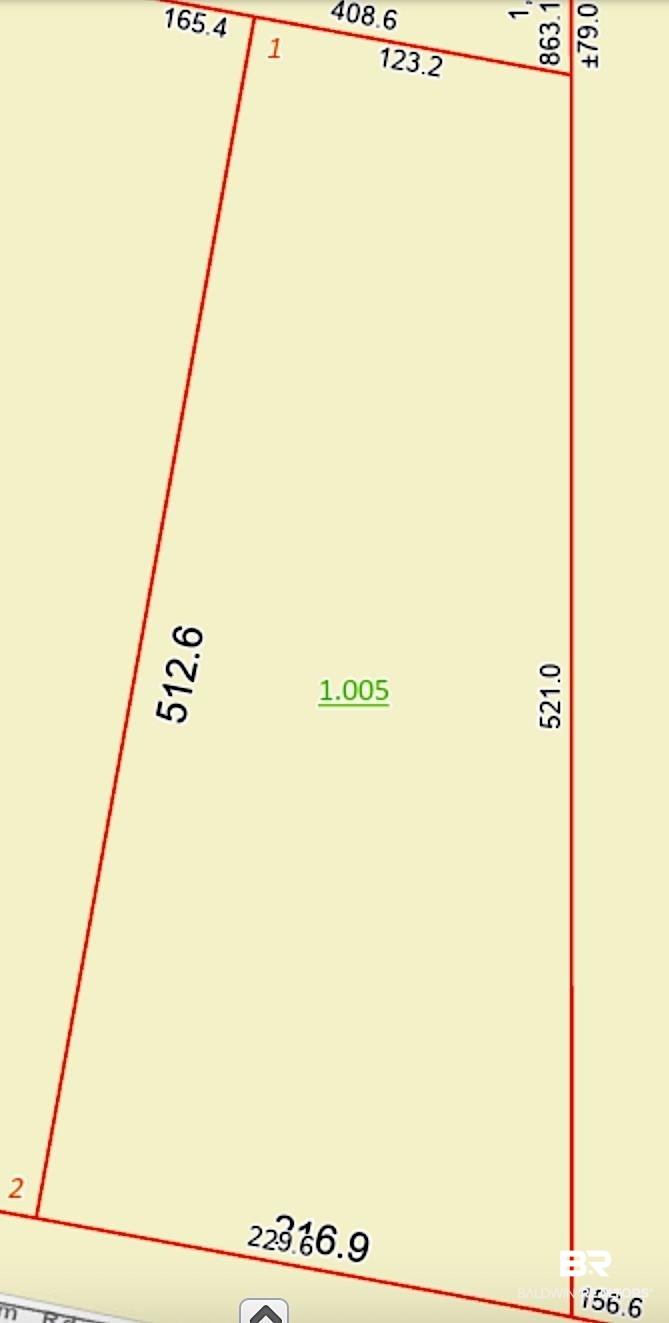 26641 Linholm Road Robertsdale, AL 36567 - Photo 8 of 8 Parcel map
