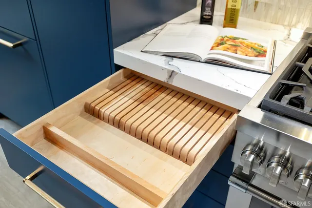 a view of a swimming pool and an outdoor space