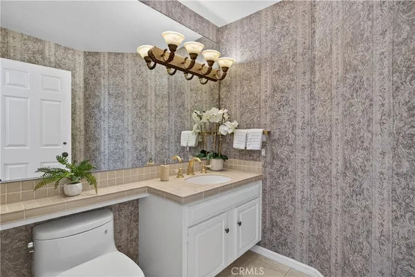 a room with a window and a bathroom