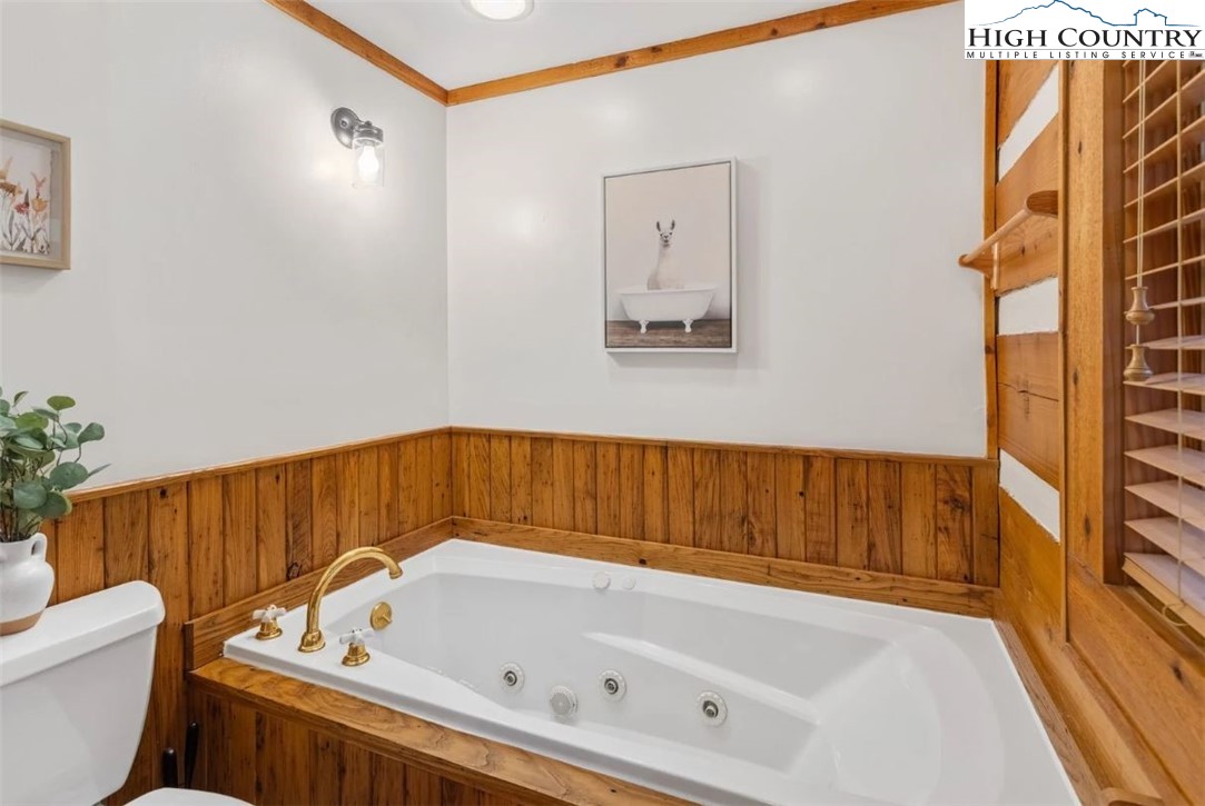 885 John Erwin Road Banner Elk, NC 28604 - Photo 12 of 50 a bathroom with a bathtub and a toilet