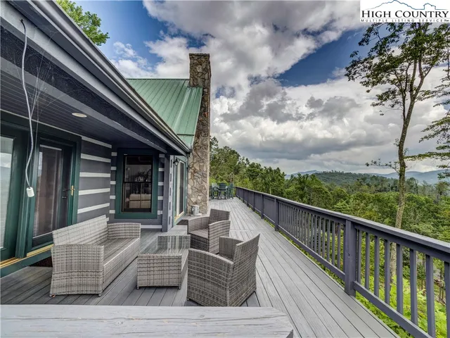 a view of balcony and deck
