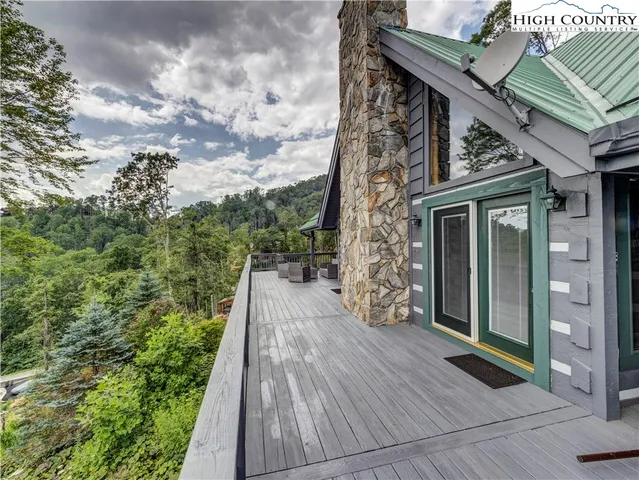 a view of outdoor space and deck