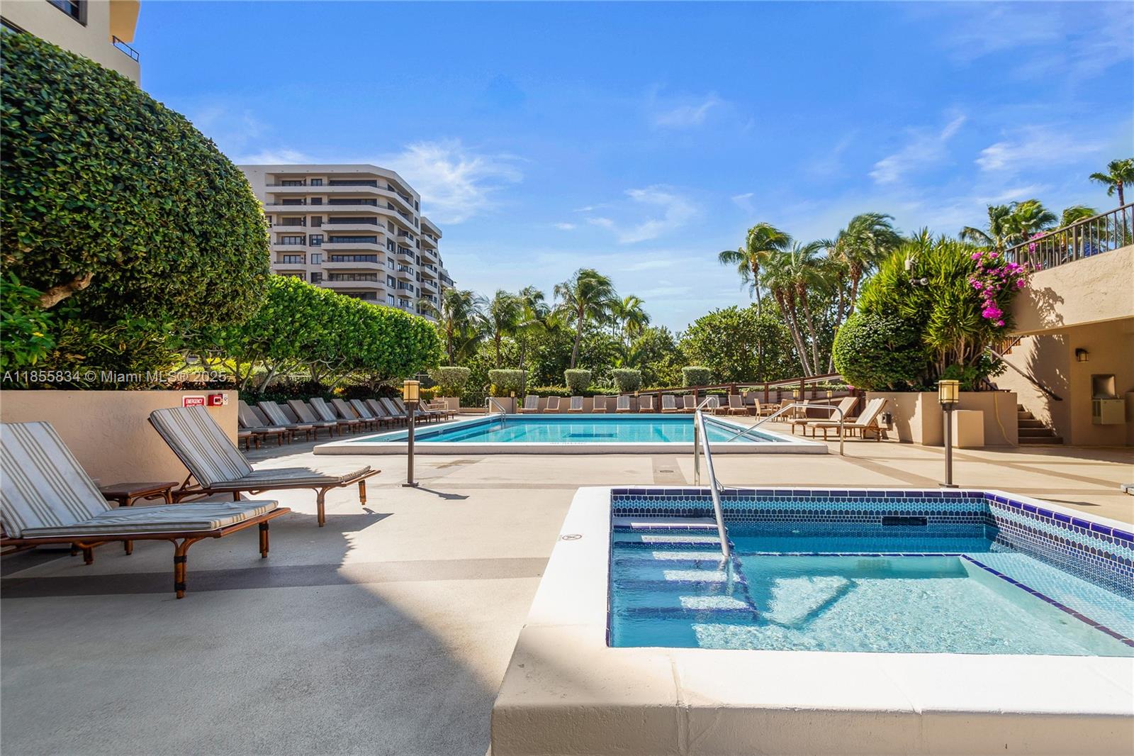 251 Crandon Boulevard, Unit 202 Key Biscayne, FL 33149 - Photo 14 of 24 a view of a terrace with chairs