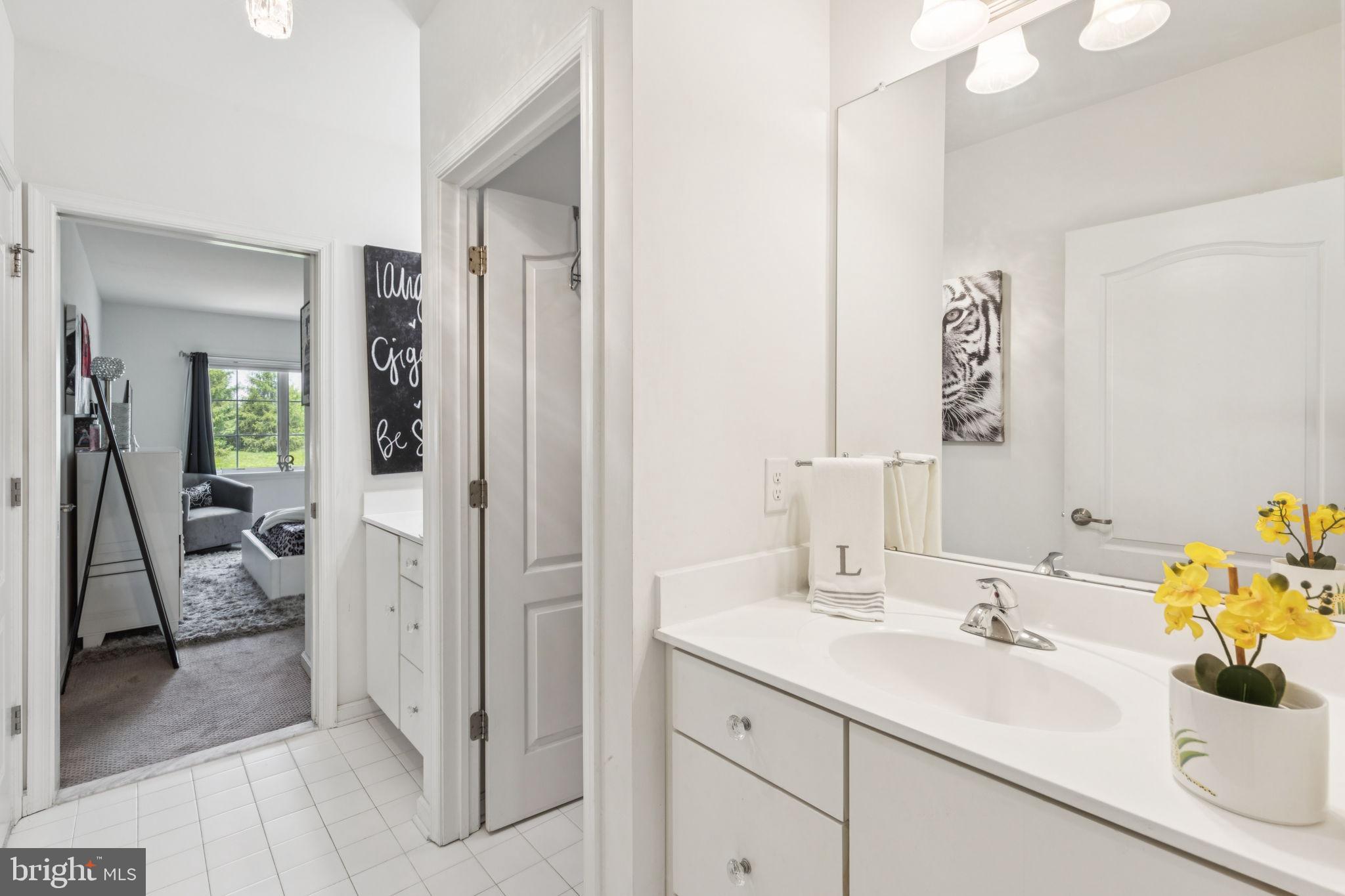 2303 Roma Drive Philadelphia, PA 19145 - Photo 43 of 80 a en suite bathroom with a sink a mirror and a shower