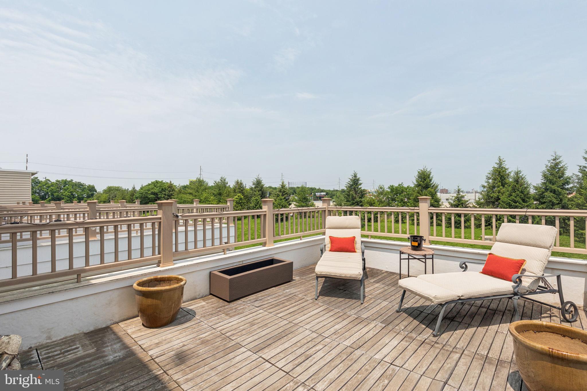 2303 Roma Drive Philadelphia, PA 19145 - Photo 76 of 80 Large Deck Off Owner Suite Facing Skyline Views