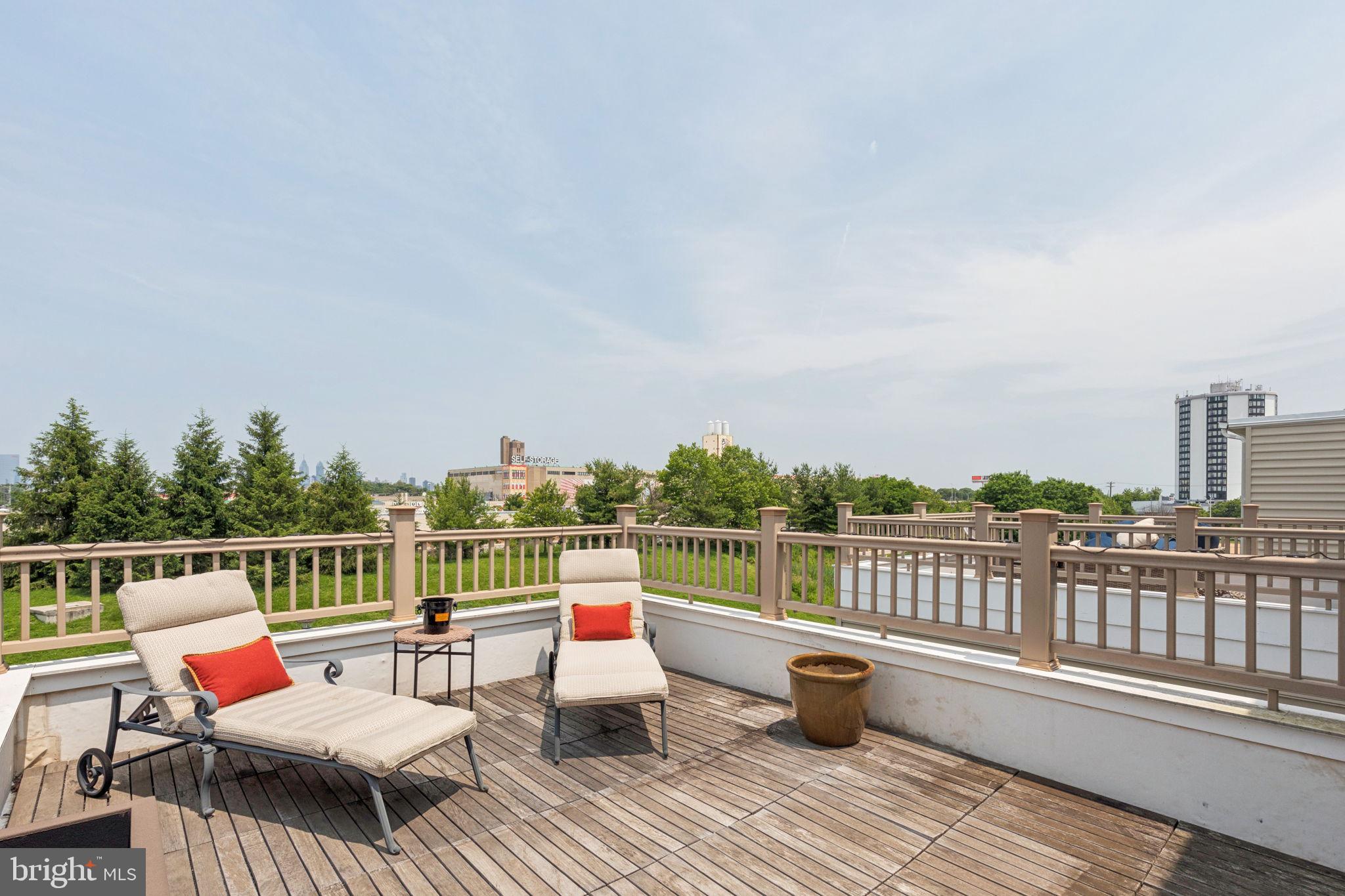 2303 Roma Drive Philadelphia, PA 19145 - Photo 78 of 80 Large Deck Off Owner Suite Facing Skyline Views