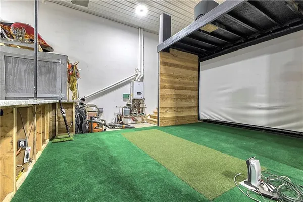 a view of a backyard of the house