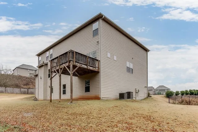 a backyard of a house