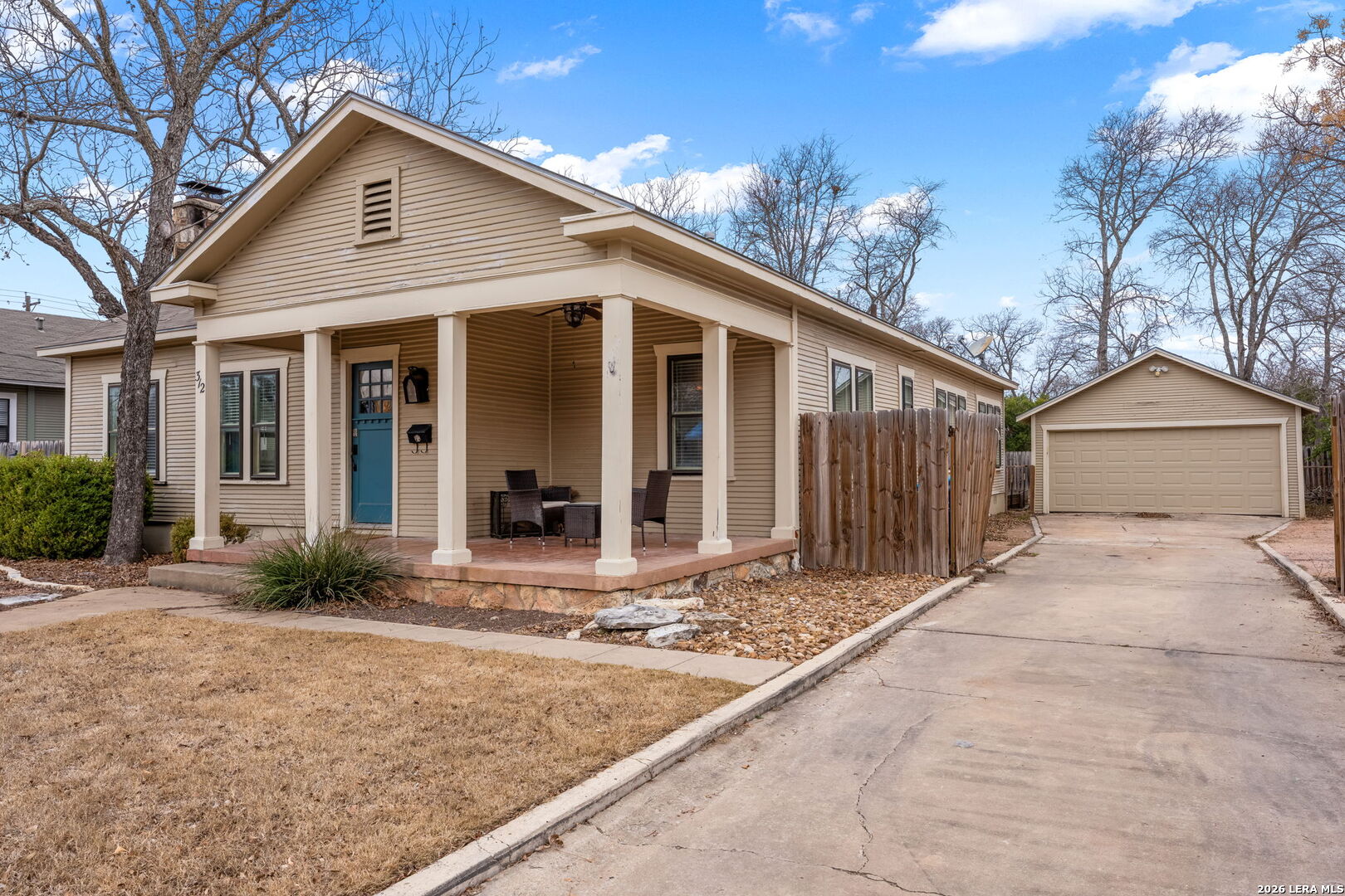 312 Lytle Street Kerrville, TX 78028 - Photo 13 of 17 a front view of a house with garden