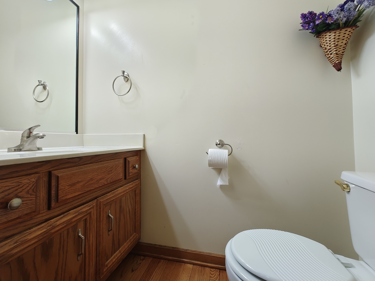 4807 Snapjack Circle Naperville, IL 60564 - Photo 13 of 29 a bathroom with a sink a toilet and mirror