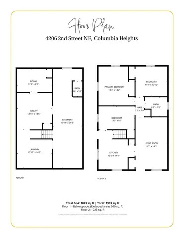 $324,900 | 4206 Northeast 2nd Street, Columbia Heights, MN 55421