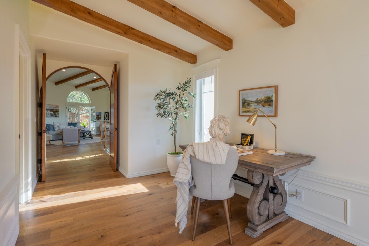 26345 Ladera Drive Carmel, CA 93923 - Photo 21 of 41 a view of a dining room with furniture and a potted plant