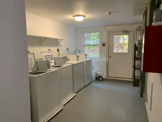 a room with storage and utility