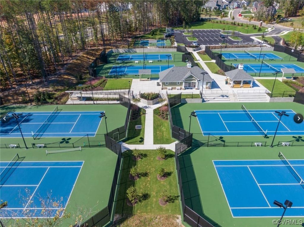 7031 Crackerberry Drive Moseley, VA 23120 - Photo 46 of 47 a bird view of a yard with an outdoor seating