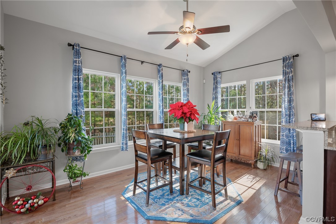 7031 Crackerberry Drive Moseley, VA 23120 - Photo 10 of 47 a view of a dining room with furniture window and wooden floor