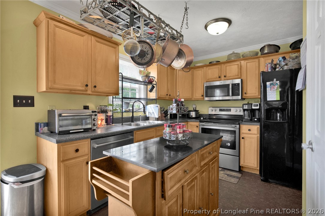 429 Bristlecone Road Fayetteville, NC 28311 - Photo 15 of 38 a kitchen with a sink cabinets and stainless steel appliances