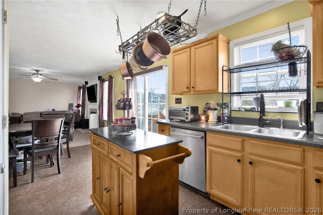 429 Bristlecone Road Fayetteville, NC 28311 - Photo 17 of 38 a kitchen with cabinets a sink and appliances