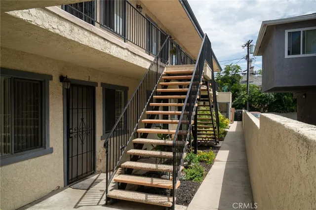 a view of balcony and wooden