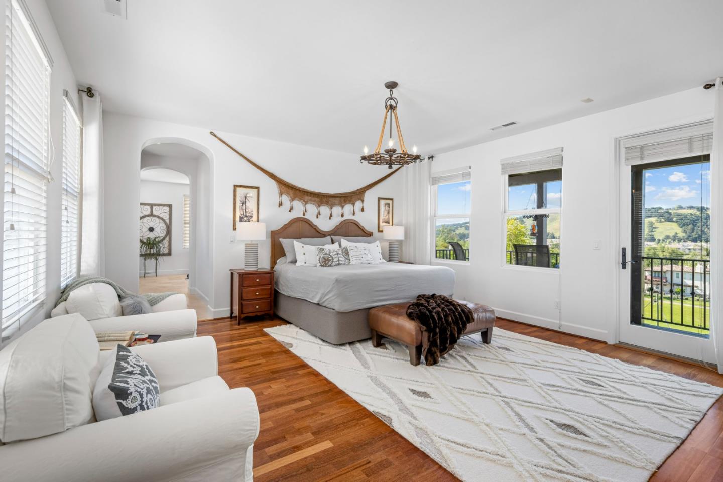 1913 St Andrews Circle Gilroy, CA 95020 - Photo 51 of 79 a bedroom with furniture and a large window