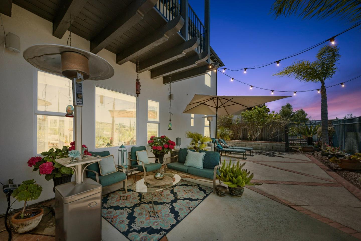 1913 St Andrews Circle Gilroy, CA 95020 - Photo 72 of 79 a living room with patio furniture and a potted plants