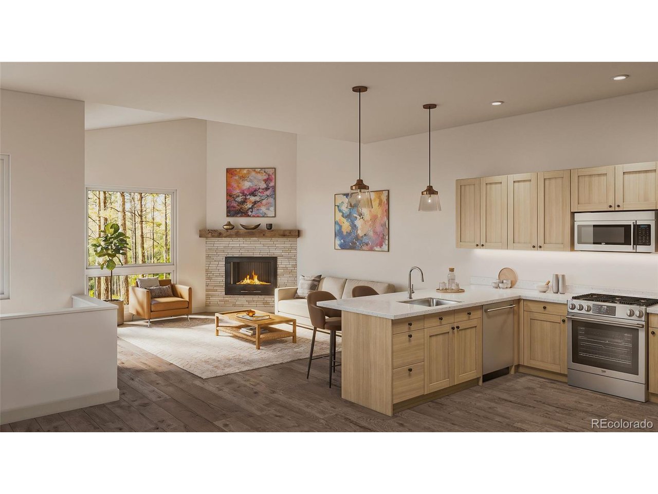 624 Montezuma Road, Unit 3 Keystone, CO 80435 - Photo 22 of 36 a kitchen with sink cabinets and window