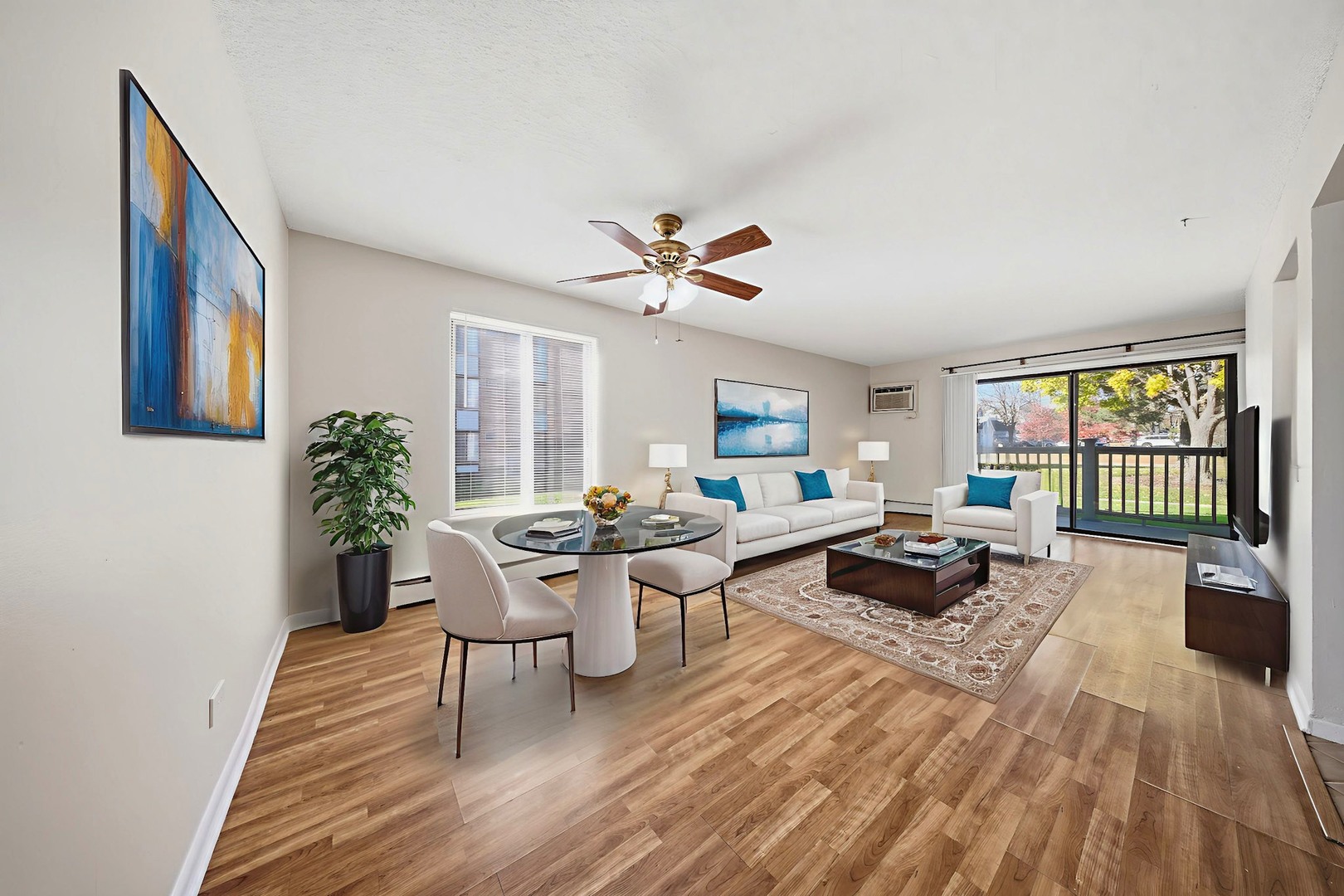 291 North Gregory Street, Unit 6 Aurora, IL 60504 - Photo 11 of 27 a living room with furniture and wooden floor
