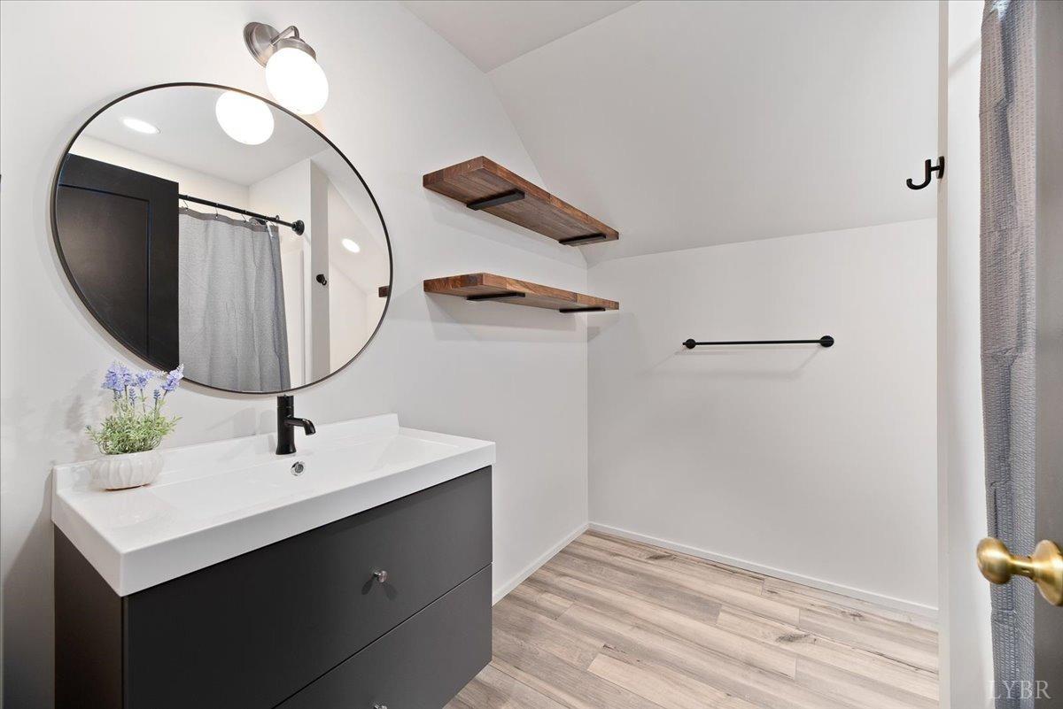 6573 Forest Road Goode, VA 24556 - Photo 54 of 93 a bathroom with a sink and a mirror
