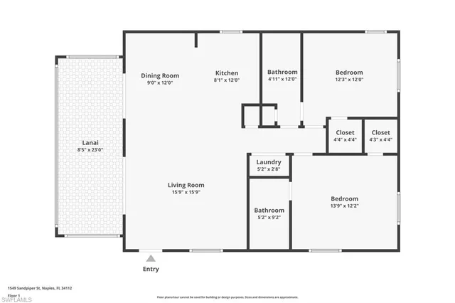 $2,300 | 1549 Sandpiper Street, Unit 36, Naples, FL 34102