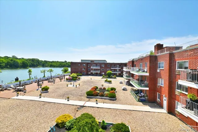 a view of a patio with swimming pool