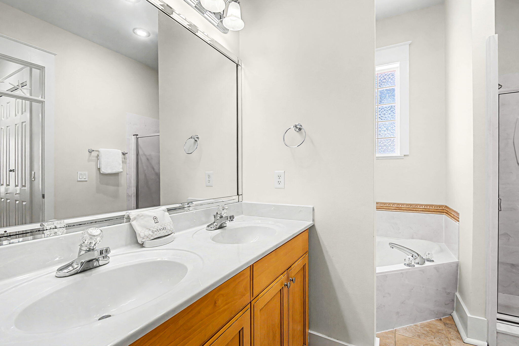 306 Beach Bike Way Inlet Beach, FL 32461 - Photo 16 of 33 a bathroom with a sink and a mirror