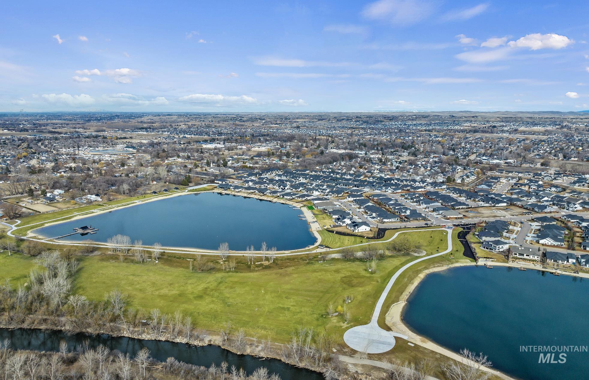 189 South Devon Avenue Star, ID 83669 - Photo 41 of 42 Aerial overview of property's location featuring nearby suburban area and a large body of water