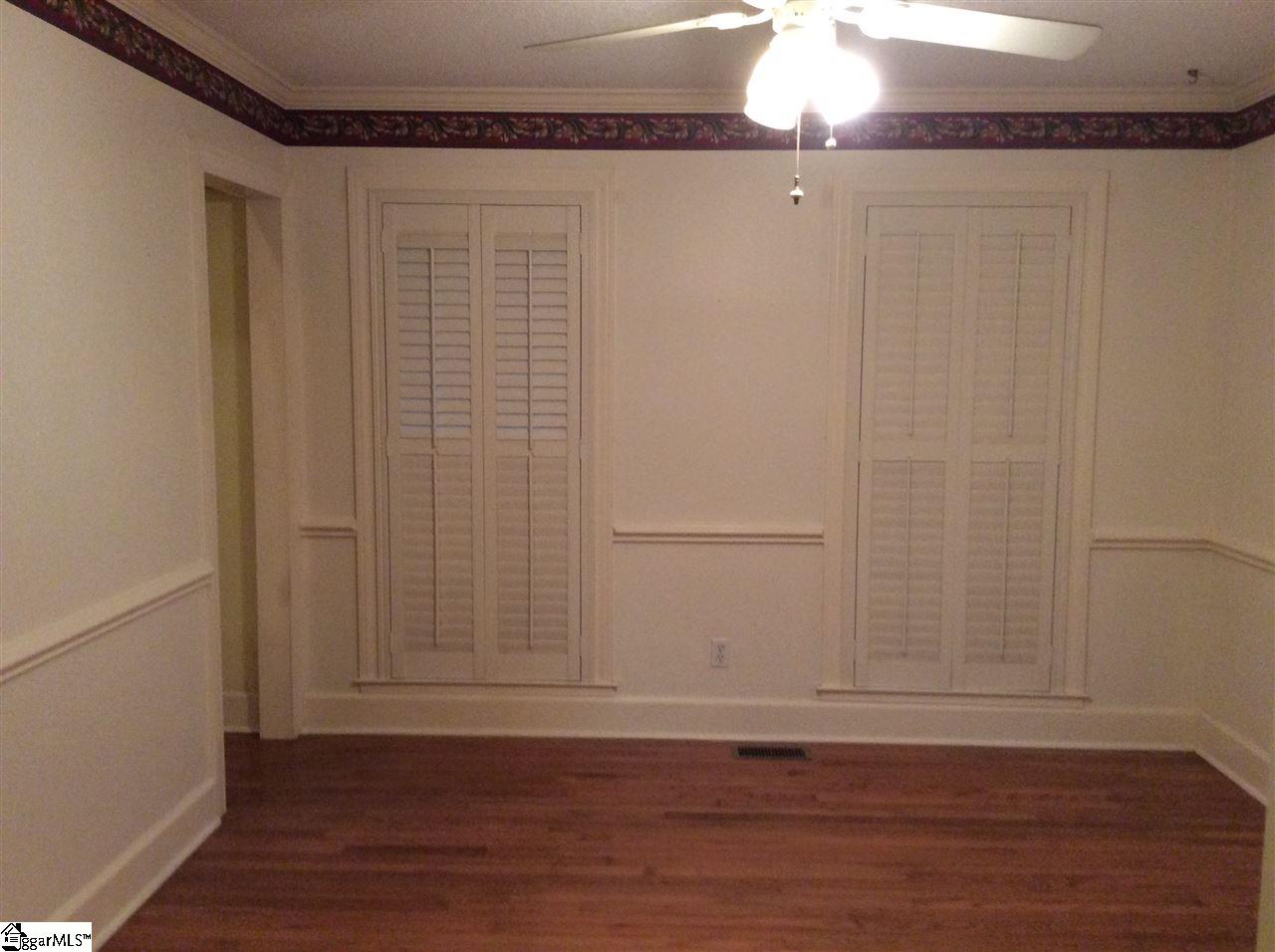 Plantations shutters and hardwoods throughout the house.