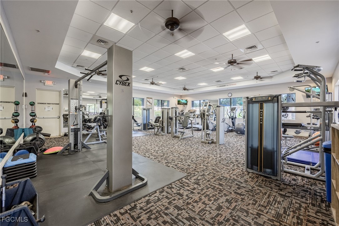 10117 Silver Maple Court Fort Myers, FL 33913 - Photo 49 of 49 a view of a room with gym equipment