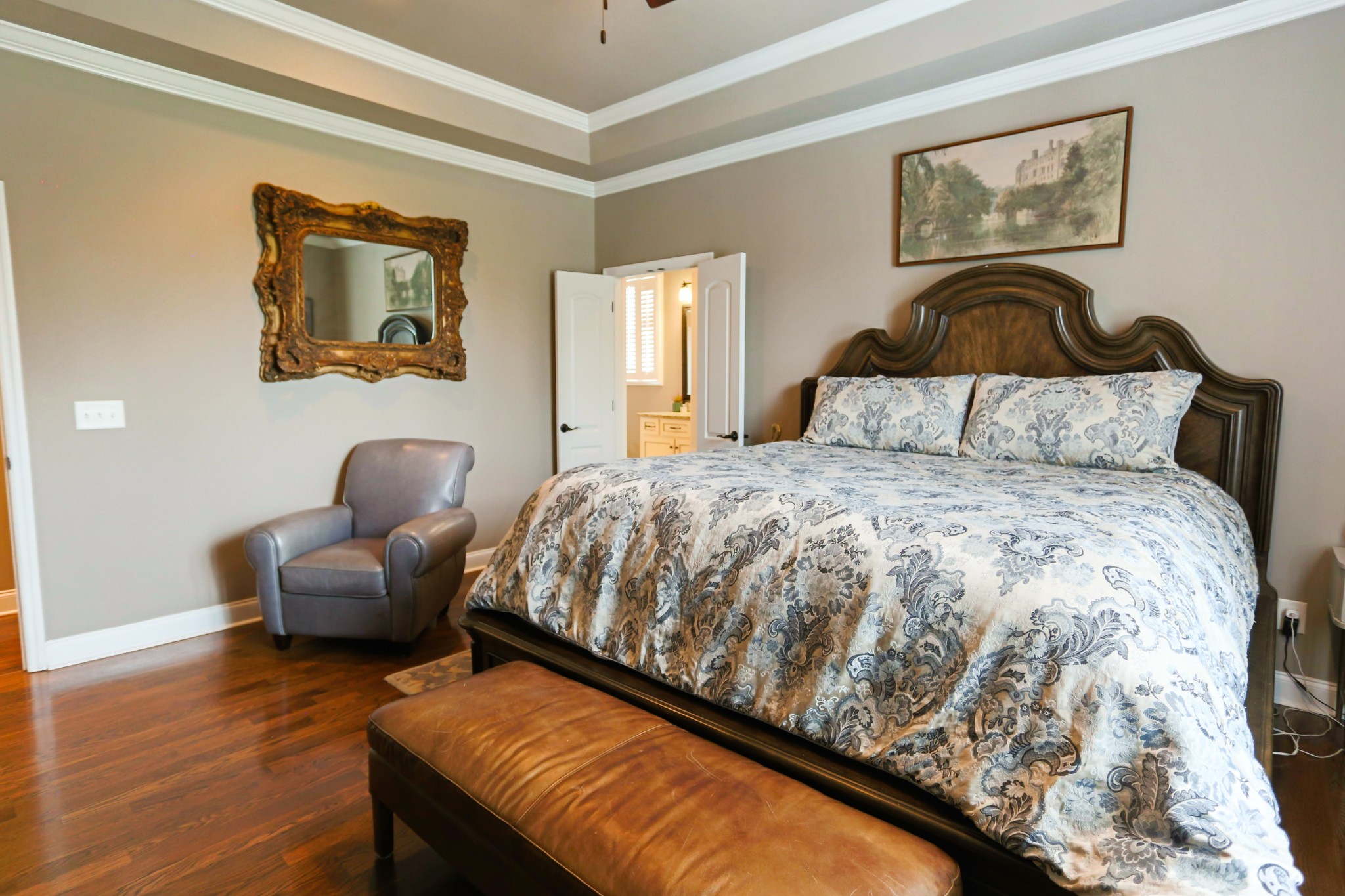 1700 Zevon Court Spring Hill, TN 37174 - Photo 28 of 71 a bedroom with a bed and a couch