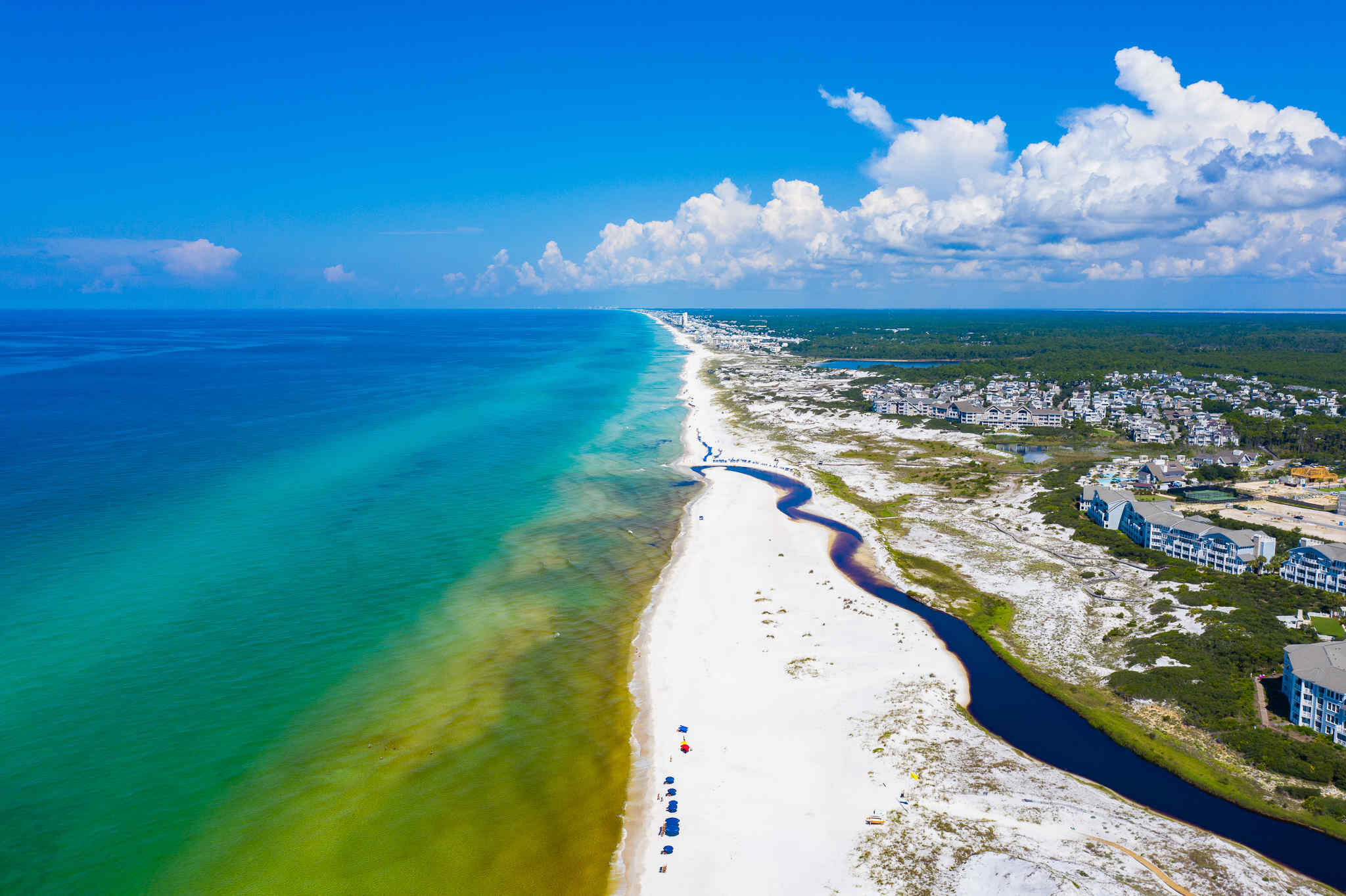 117 West W Pine, Unit A Inlet Beach, FL 32461 - Photo 19 of 30 Drone of gulf