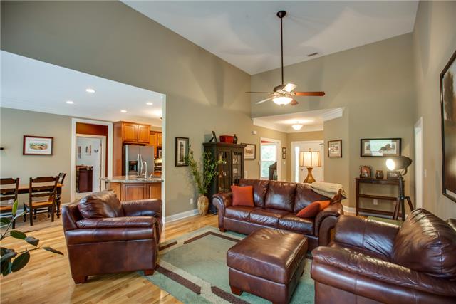 1939 Rock Springs Road Columbia, TN 38401 - Photo 4 of 19 Family room features open living, hardwood floors and ceiling fan.