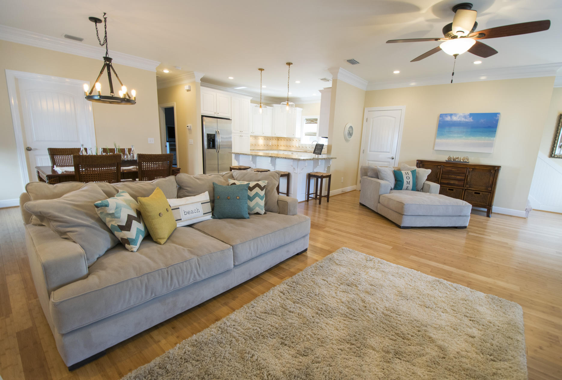 35 The Greenway Loop Inlet Beach, FL 32461 - Photo 8 of 37 a living room with furniture and kitchen view