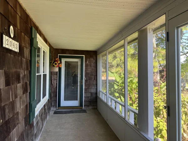a view of front door