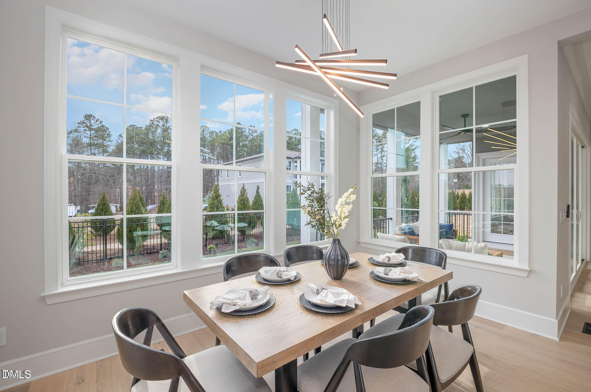45 Quail Point Pittsboro, NC 27312 - Photo 13 of 22 a view of a dining room with furniture window and outside view