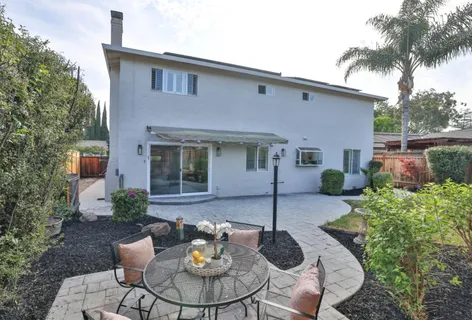a house view with a seating space