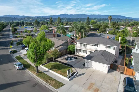 an aerial view of multiple house