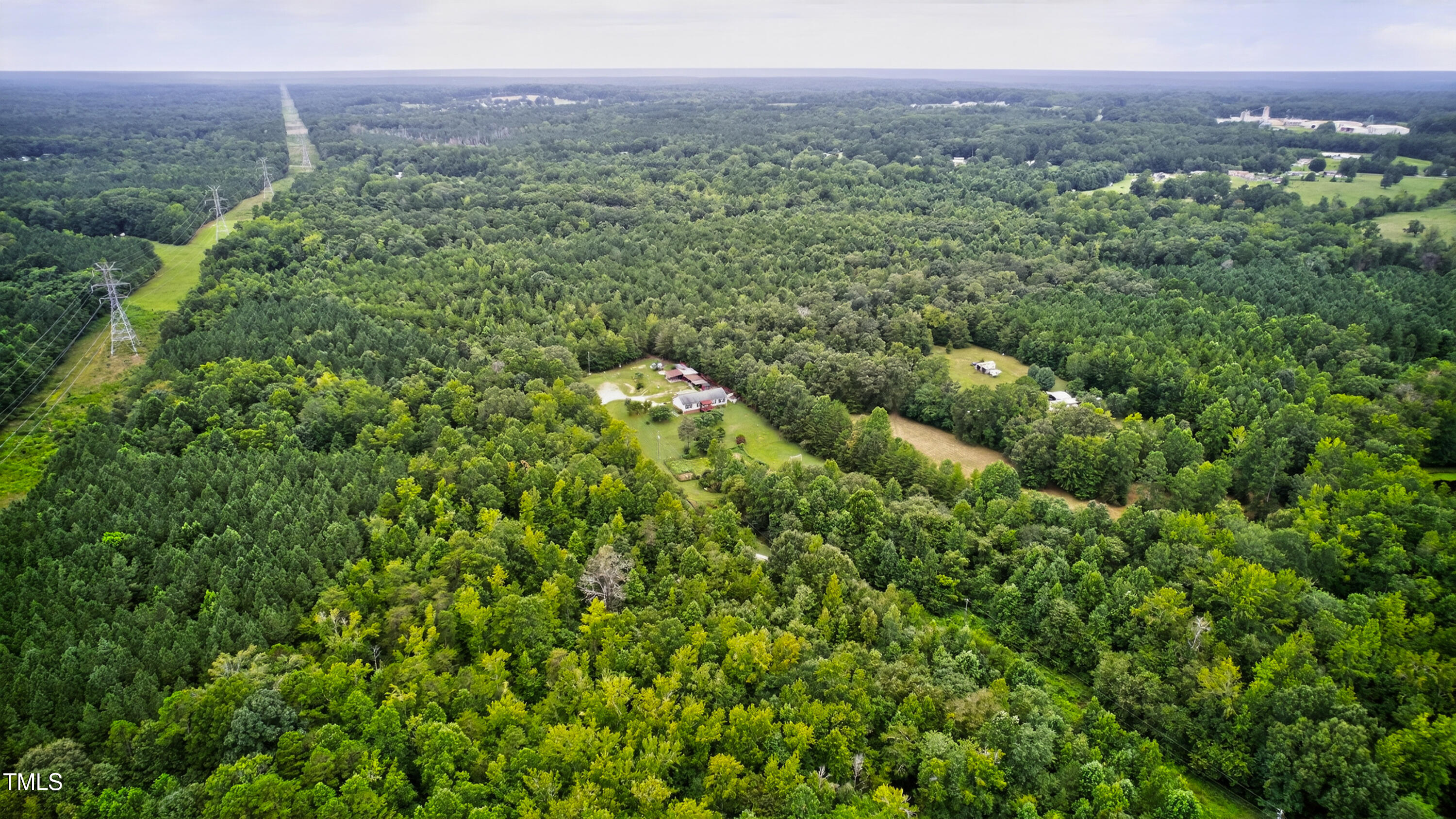 0 Thompson Mill Road Graham, NC 27253 - Photo 19 of 19 a view of a lush green forest with trees and some houses
