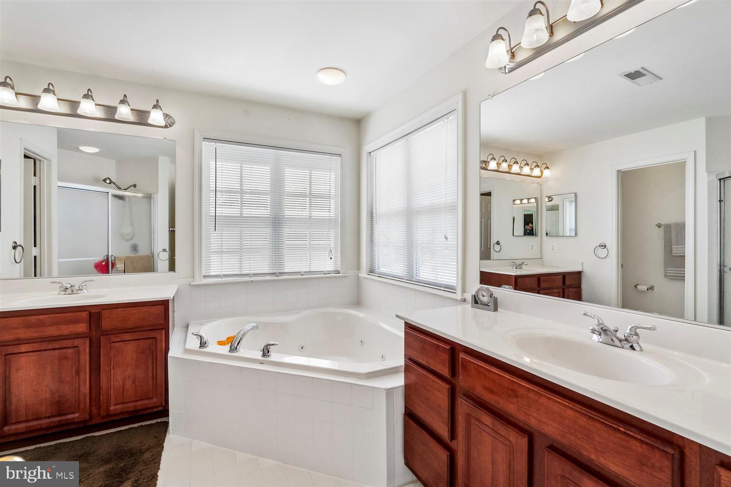 9731 Eustice Road Randallstown, MD 21133 - Photo 21 of 38 Generous Master Bath with two vanities.