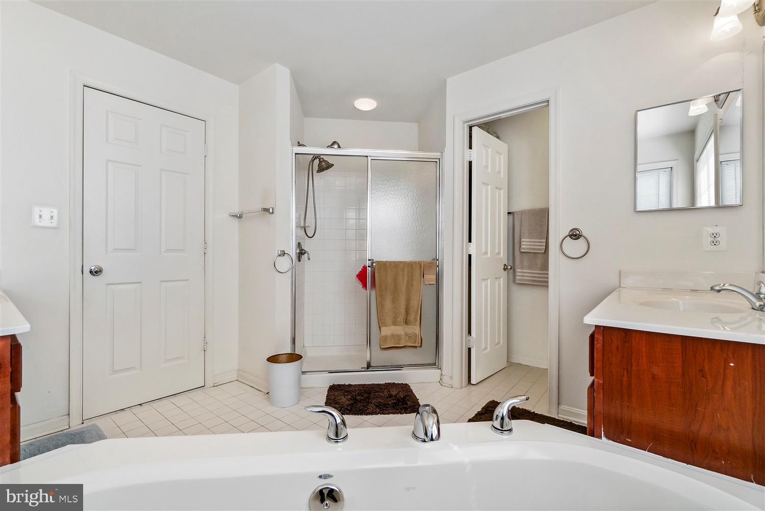 9731 Eustice Road Randallstown, MD 21133 - Photo 22 of 38 Master Bath with jetted tub & separate shower.