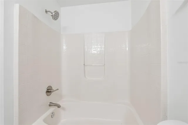 a close up of a bathtub