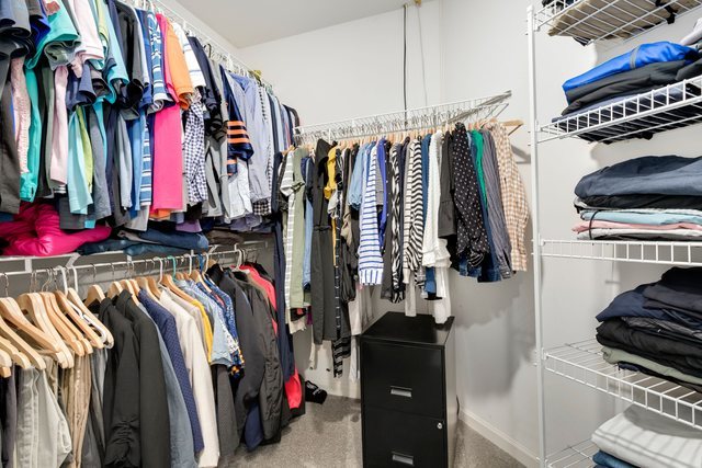Undisclosed Address Bartlett, IL 60103 - Photo 23 of 45 a view of walk in closet with clothes and shoes