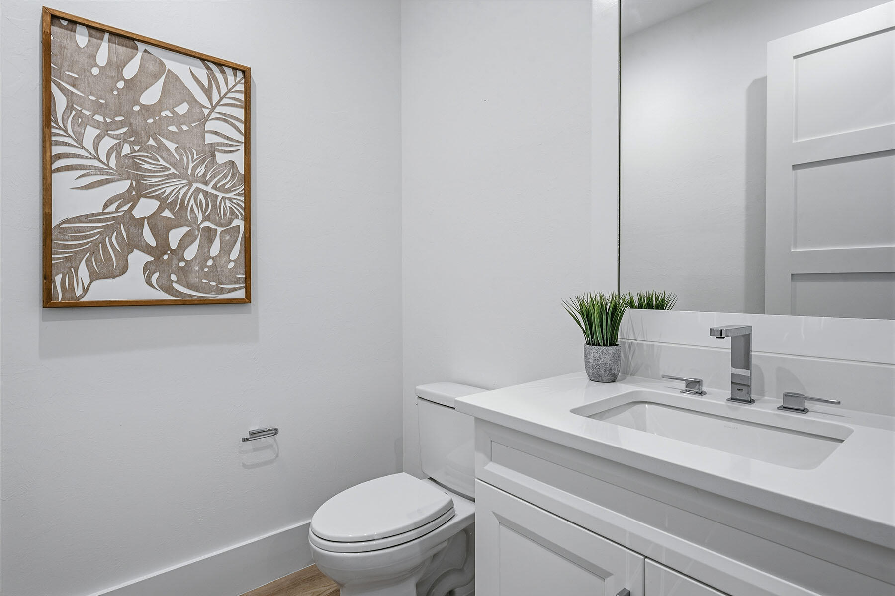 3291 Dorado Lane, Unit 101 Naples, FL 34114 - Photo 20 of 50 a bathroom with a sink a toilet and a mirror